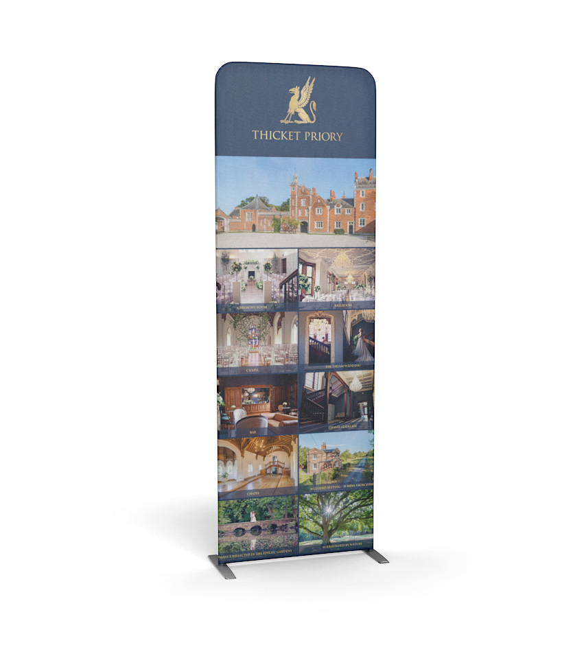 Formulate Fabric Banner 800mm Wide With Double Sided Tension Fabric Graphics